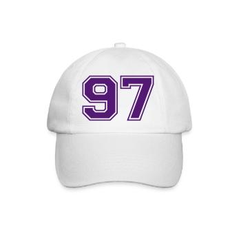 97 - Baseballkappe - Weiß/Weiß - Vorne