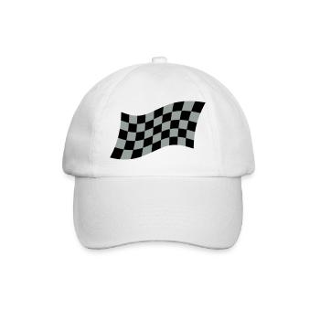 Racing Flag - Baseballkappe - Weiß/Weiß - Vorne