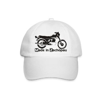 MZ ETZ250 Made in Zschopa - Baseballkappe - Weiß/Weiß - Vorne