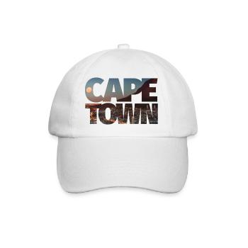 cape-town kapstadt – typo - Baseballkappe - Weiß/Weiß - Vorne