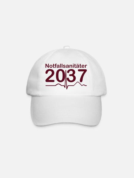 Notfallsanitäter 2037 - Baseballkappe - Weiß/Weiß