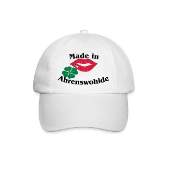Made in Ahrenswohlde - Baseballkappe - Weiß/Weiß - Vorne
