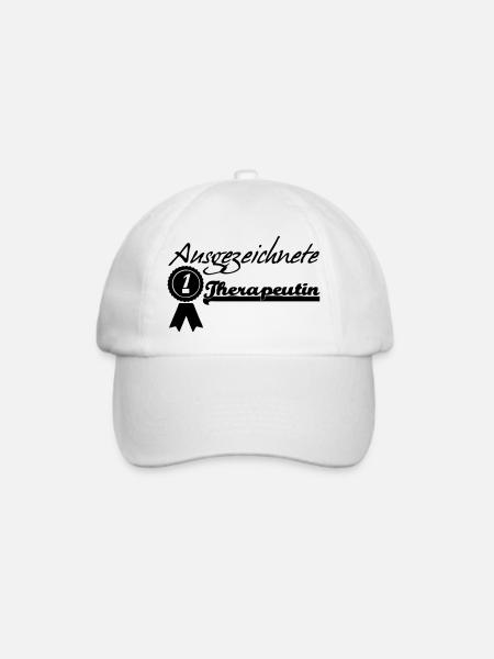 Ausgezeichnete Therapeutin Geschenk - Baseballkappe - Weiß/Weiß