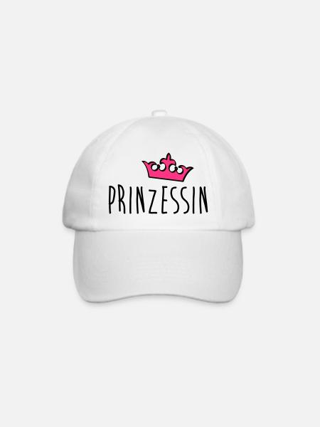 prinzessin - Baseballkappe - Weiß/Weiß
