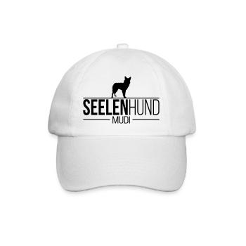 SEELENHUND Mudi Hundespruch Wilsigns Hunde - Baseballkappe - Weiß/Weiß - Vorne