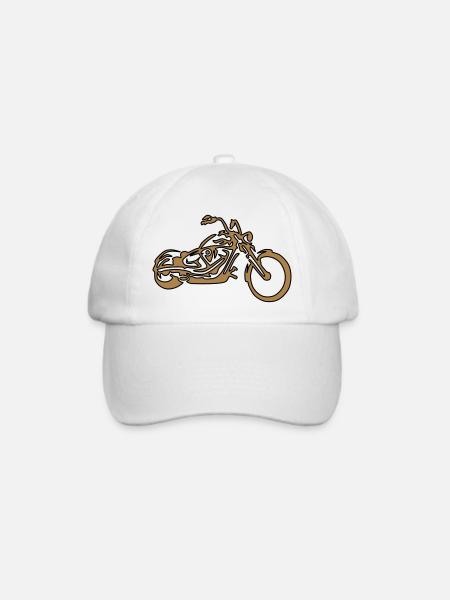 Custom – Chopper Gold Edition - Baseballkappe - Weiß/Weiß
