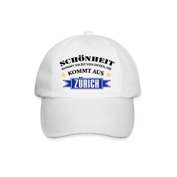 Schönheit aus Zürich - Baseballkappe - Weiß/Weiß - Vorne