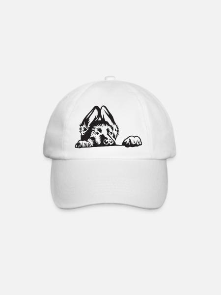 Deutsch Schäfer - Baseballkappe - Weiß/Weiß
