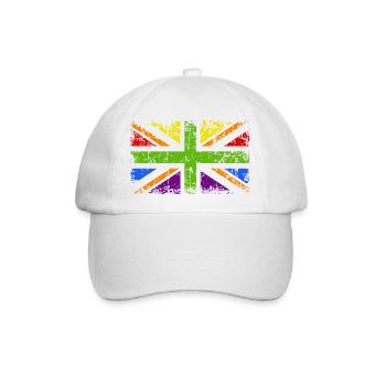 Pride UK Vintage 2 - Baseballkappe - Weiß/Weiß - Vorne