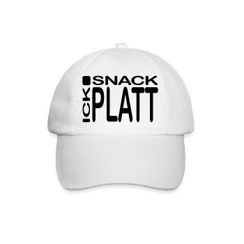 Ick snack Platt - Baseballkappe - Weiß/Weiß - Vorne