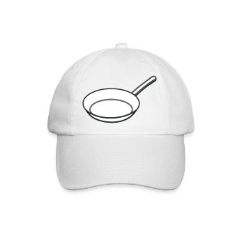 Pfanne - Baseballkappe - Weiß/Weiß - Vorne