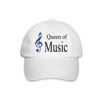 musik - Baseballkappe - Weiß/Weiß - Vorne