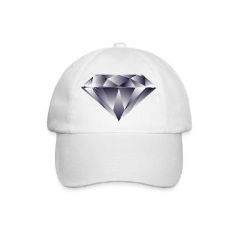 DIAMOND - DIAMAND - EXKLUSIV - Baseballkappe - Weiß/Weiß - Vorne