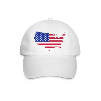 USA - Baseballkappe - Weiß/Weiß - Vorne