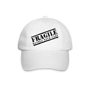 Fragile handle with care - Baseballkappe - Weiß/Weiß - Vorne