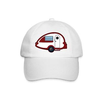 Mit dem Caravan dem Traumurlaub entgegen - Baseballkappe - Weiß/Weiß - Vorne