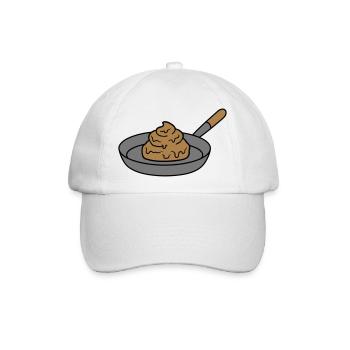 kacke scheisse kot ekelig ekelhaft koechin grillen - Baseballkappe - Weiß/Weiß - Vorne