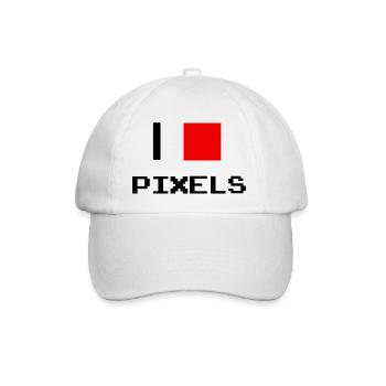 pixel - Baseballkappe - Weiß/Weiß - Vorne