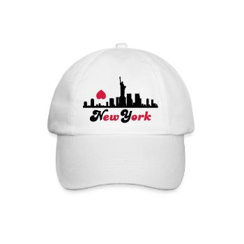 new york - Baseballkappe - Weiß/Weiß - Vorne