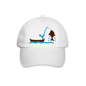 Fishing - Baseballkappe - Weiß/Weiß - Vorne