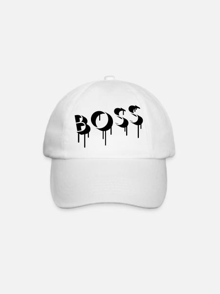 Boss Graffiti - Baseballkappe - Weiß/Weiß