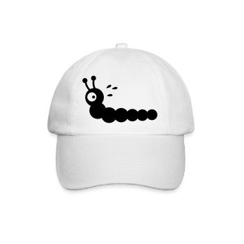 Angstschwitzender Wurm - Baseballkappe - Weiß/Weiß - Vorne