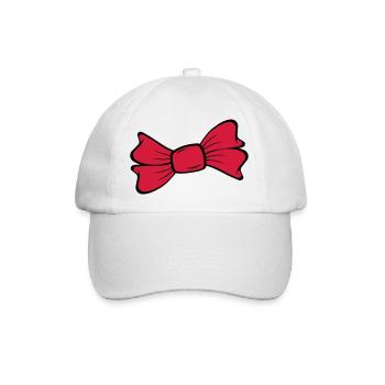 Schleife - Baseballkappe - Weiß/Weiß - Vorne