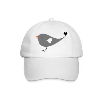 Spatz - Baseballkappe - Weiß/Weiß - Vorne