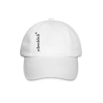 schrecklich mit funky Zeichen schwarz - Baseballkappe - Weiß/Weiß - Vorne