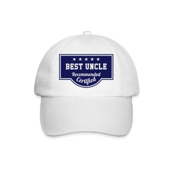 Best Uncle - Baseballkappe - Weiß/Weiß - Vorne