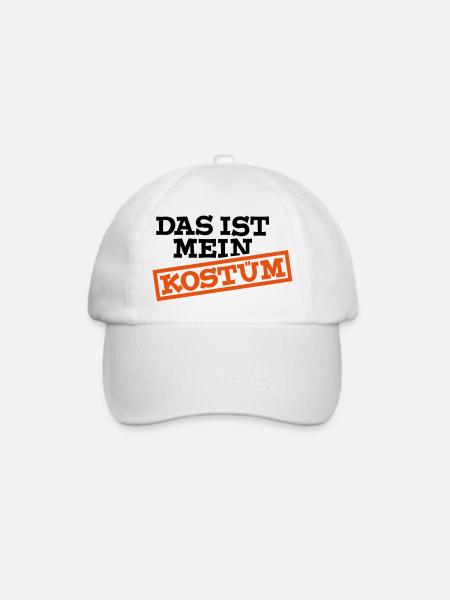Das ist mein Kostüm - Baseballkappe - Weiß/Weiß