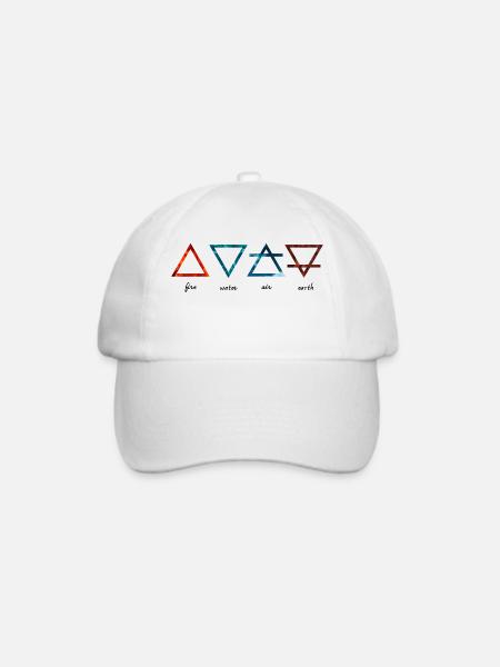 Alchemistische Elemente - Baseballkappe - Weiß/Weiß