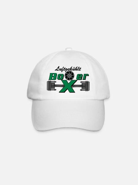 Boxermotor, Boxer, Motor, Luftgekühlt (25) - Baseballkappe - Weiß/Weiß