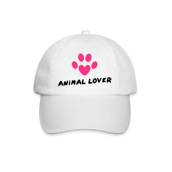 Animal Lover - Baseballkappe - Weiß/Weiß - Vorne