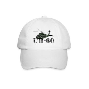 Helicopter UH-60 - Baseballkappe - Weiß/Weiß - Vorne