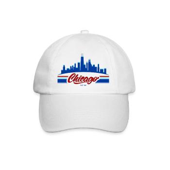 Chicago Grafik - Baseballkappe - Weiß/Weiß - Vorne