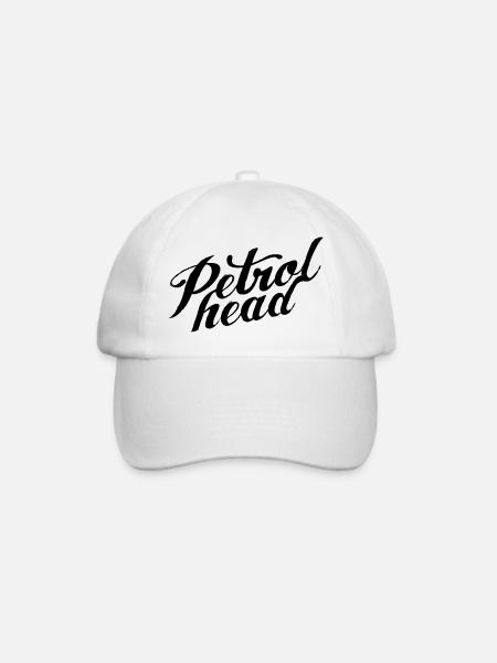 JDM Petrol Head | T-shirts JDM - Baseballkappe - Weiß/Weiß
