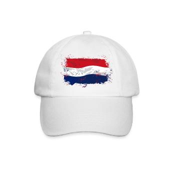 Holland Flag - Baseballkappe - Weiß/Weiß - Vorne