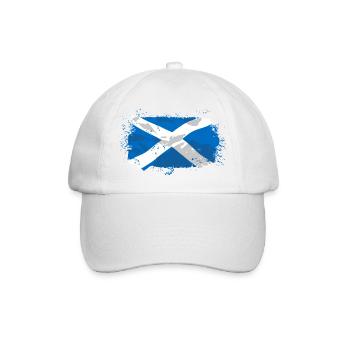 Scotland Flag - Baseballkappe - Weiß/Weiß - Vorne