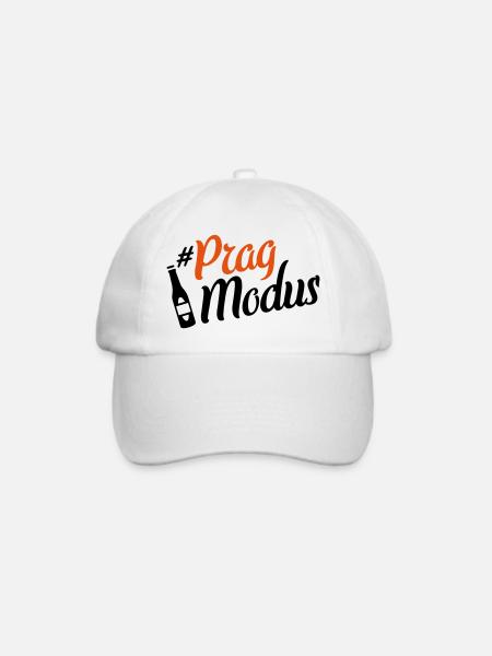 prag modus beer - Baseballkappe - Weiß/Weiß