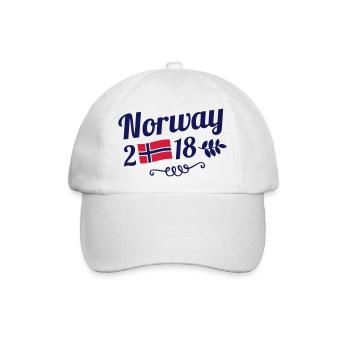 norway 2018 - Baseballkappe - Weiß/Weiß - Vorne