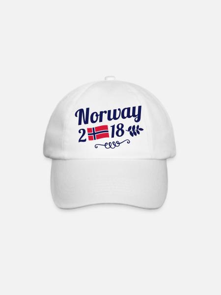 norway 2018 - Baseballkappe - Weiß/Weiß