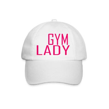 Gym Lady - Baseballkappe - Weiß/Weiß - Vorne