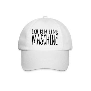 maschine - Baseballkappe - Weiß/Weiß - Vorne
