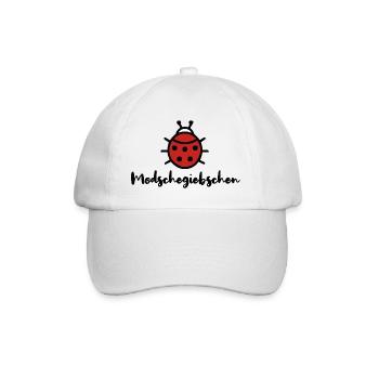 Modschegiebchen Marienkäfer Sächsisch Dialekt - Baseballkappe - Weiß/Weiß - Vorne