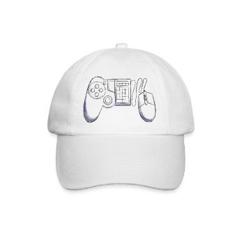 Gaming Controller - Baseballkappe - Weiß/Weiß - Vorne