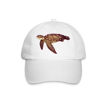 Sea Turtle | Meeresschildkröte - Baseballkappe - Weiß/Weiß - Vorne