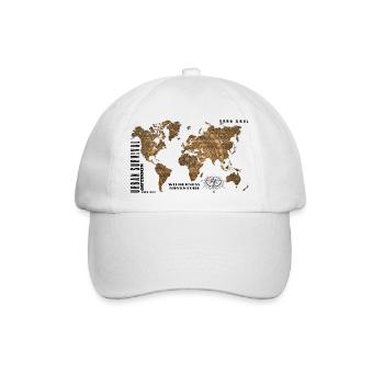 URBN SRVL World black - Baseballkappe - Weiß/Weiß - Vorne