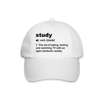 Study - Baseballkappe - Weiß/Weiß - Vorne