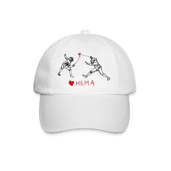 HEMA Fechten, Schwertkampf, Schwertkampf - Baseballkappe - Weiß/Weiß - Vorne